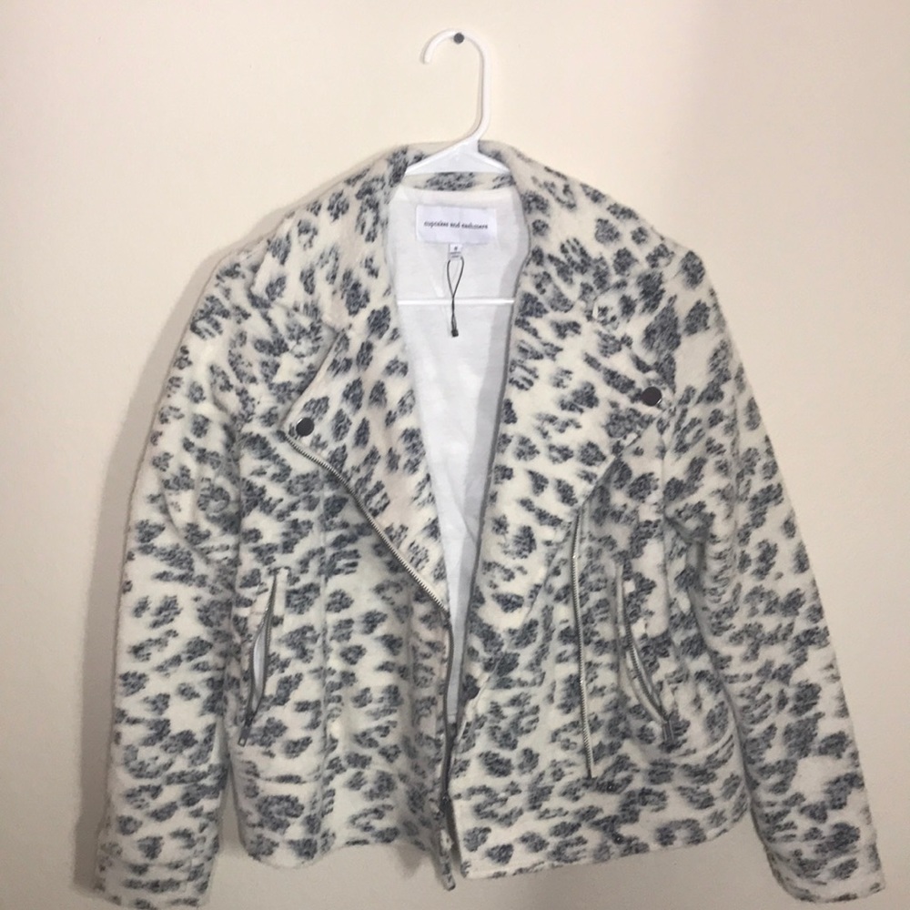Cupcakes and cashmere leopard jacket
